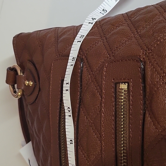 Marc Jacobs Brown Leather Quilte Classic Leather Zippers Tote Bag - Picture 14 of 14